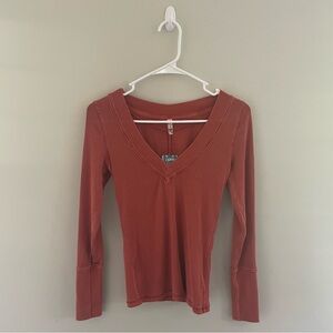 Free People Lily Rib-Knit Top
